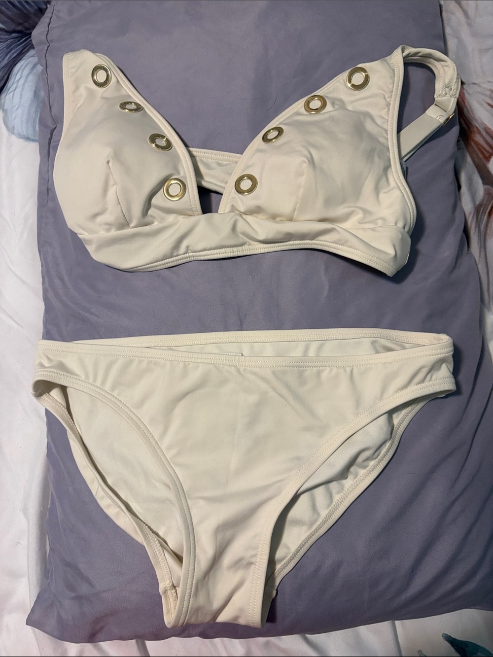 MK Cream Ring-Accent Bikini Set!
